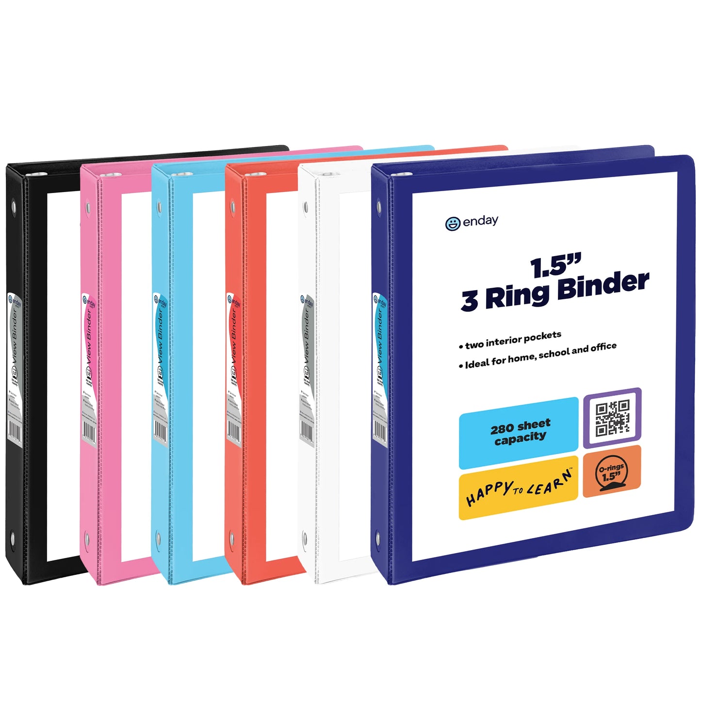 1.5″ O-Ring View Binder With 2-Pockets