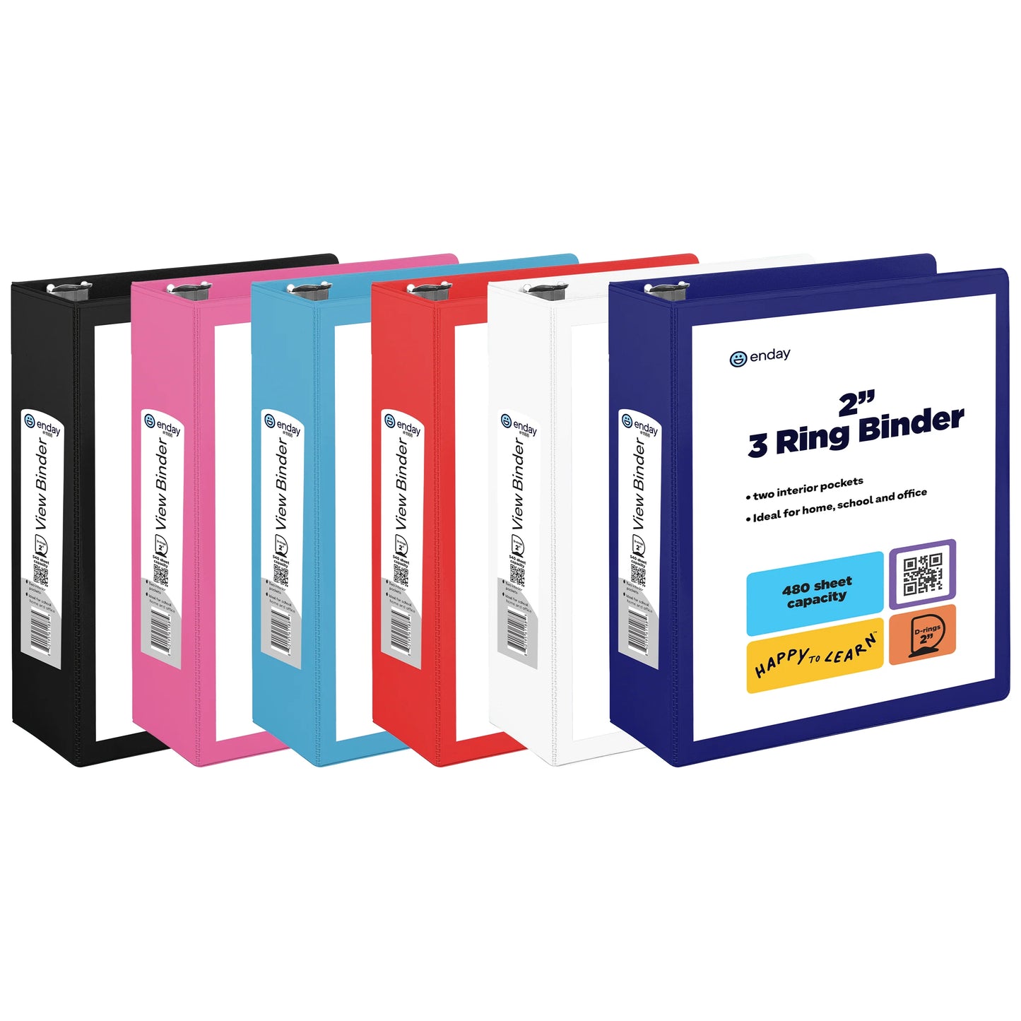 2″ Slant-D Ring View Binder With 2 Pockets