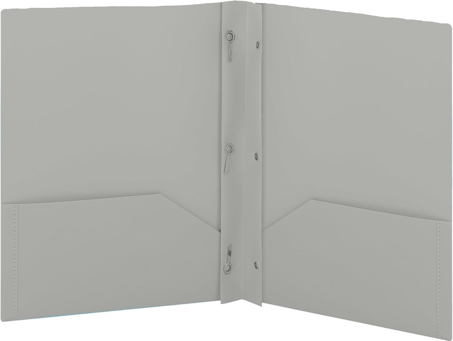 Plastic Folders with Pockets and Prongs Blue - Two Pocket Folder with Brads - 3 Prong Folders with Pockets for Letter Size Sheets, Also Available in Purple, Green, Red, Pink, and Grey, 1 Pc –by Enday