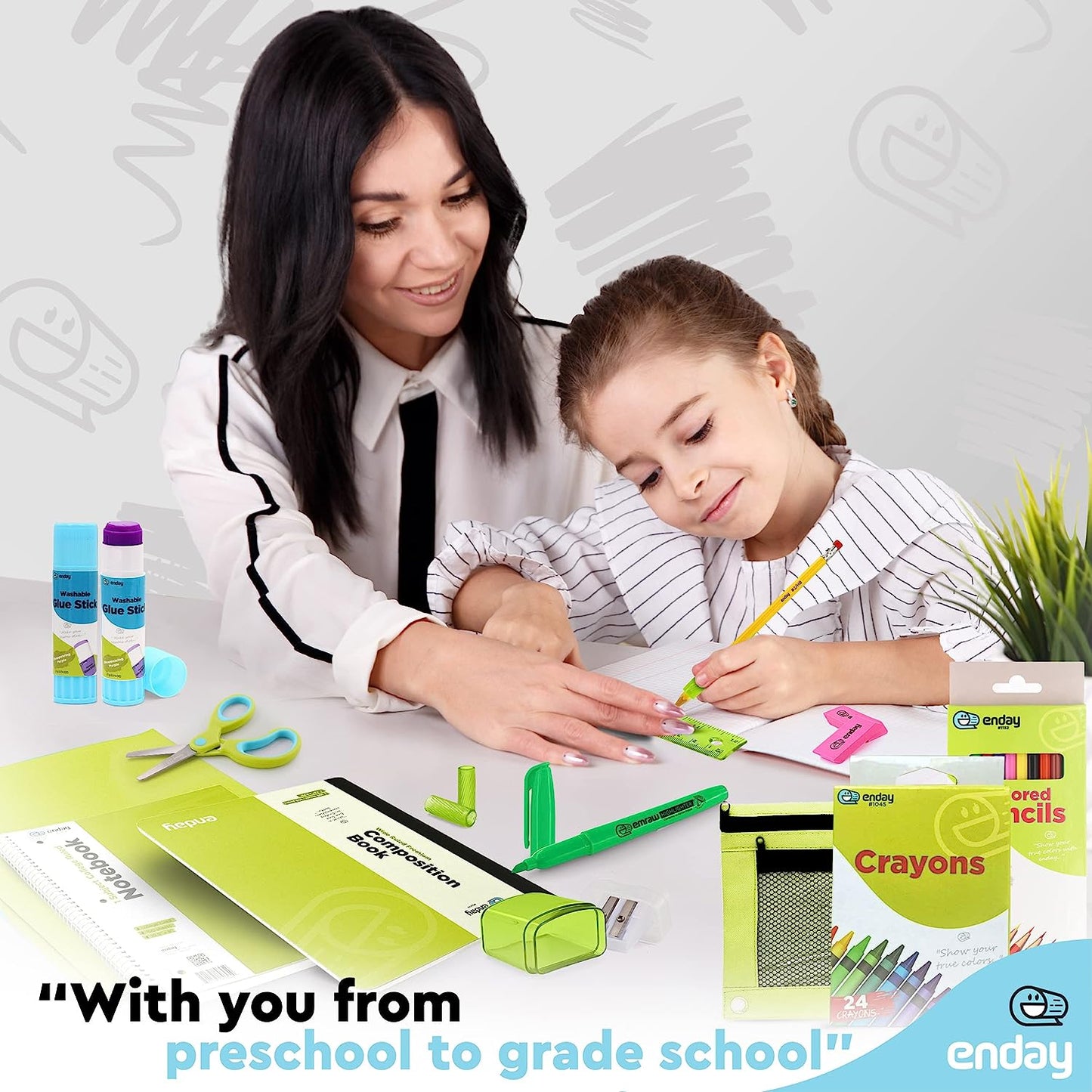 Back to School Supplies Kit - Green