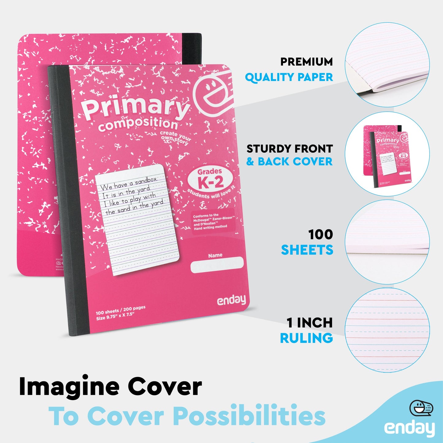 Primary Composition Notebook - Pink