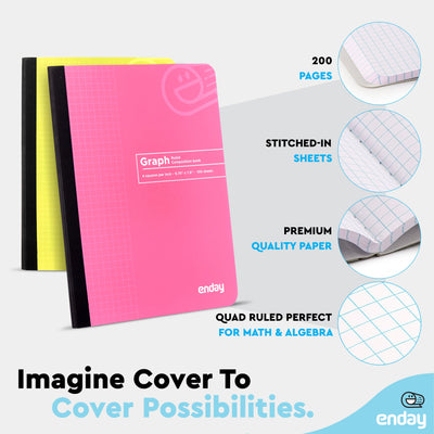Composition Notebooks Graph Ruled - Pink