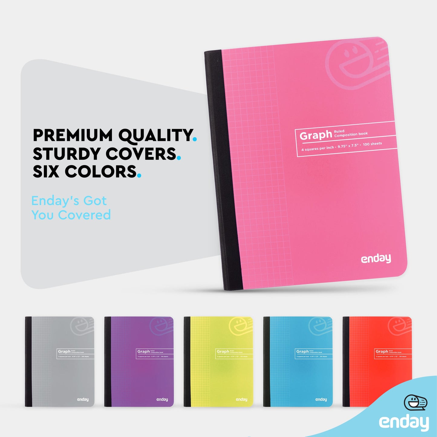 Composition Notebooks Graph Ruled - Pink