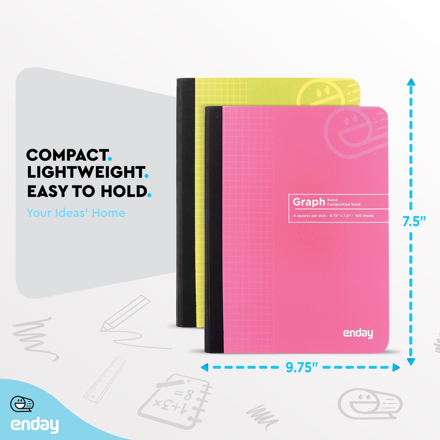 Composition Notebooks Graph Ruled - Pink