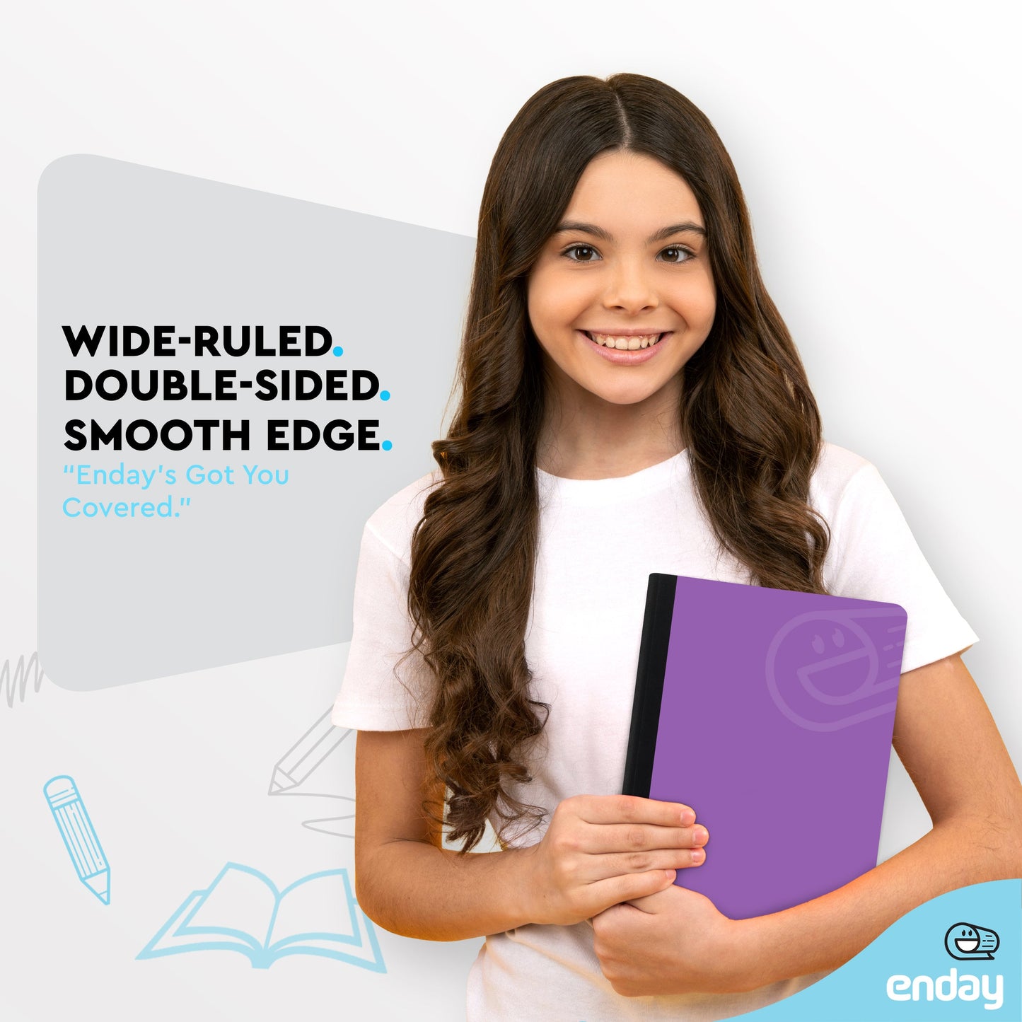 Composition Notebooks Wide Ruled - Purple