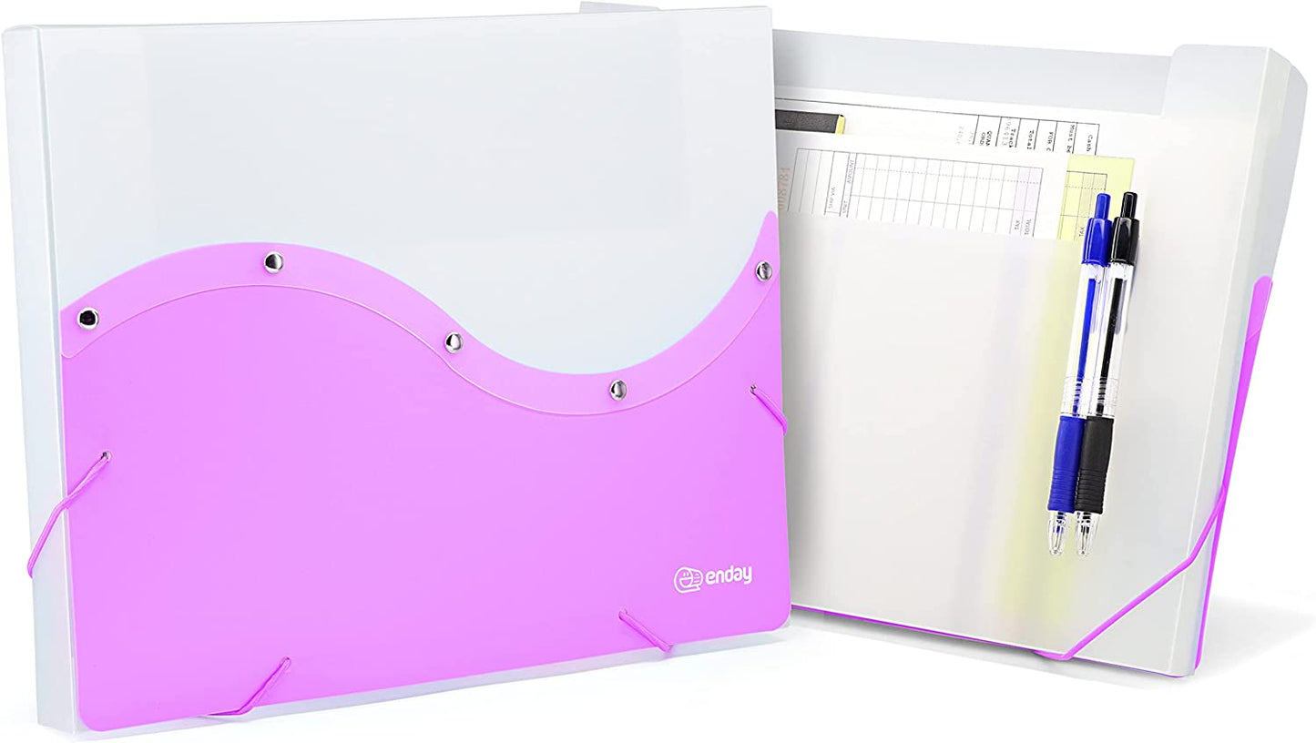 Two Tone Letter Size Document Case purple