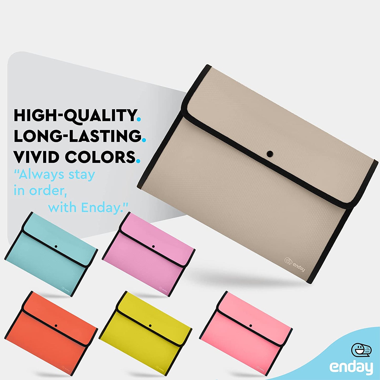 Square Flap Letter Size Document Holder grey
