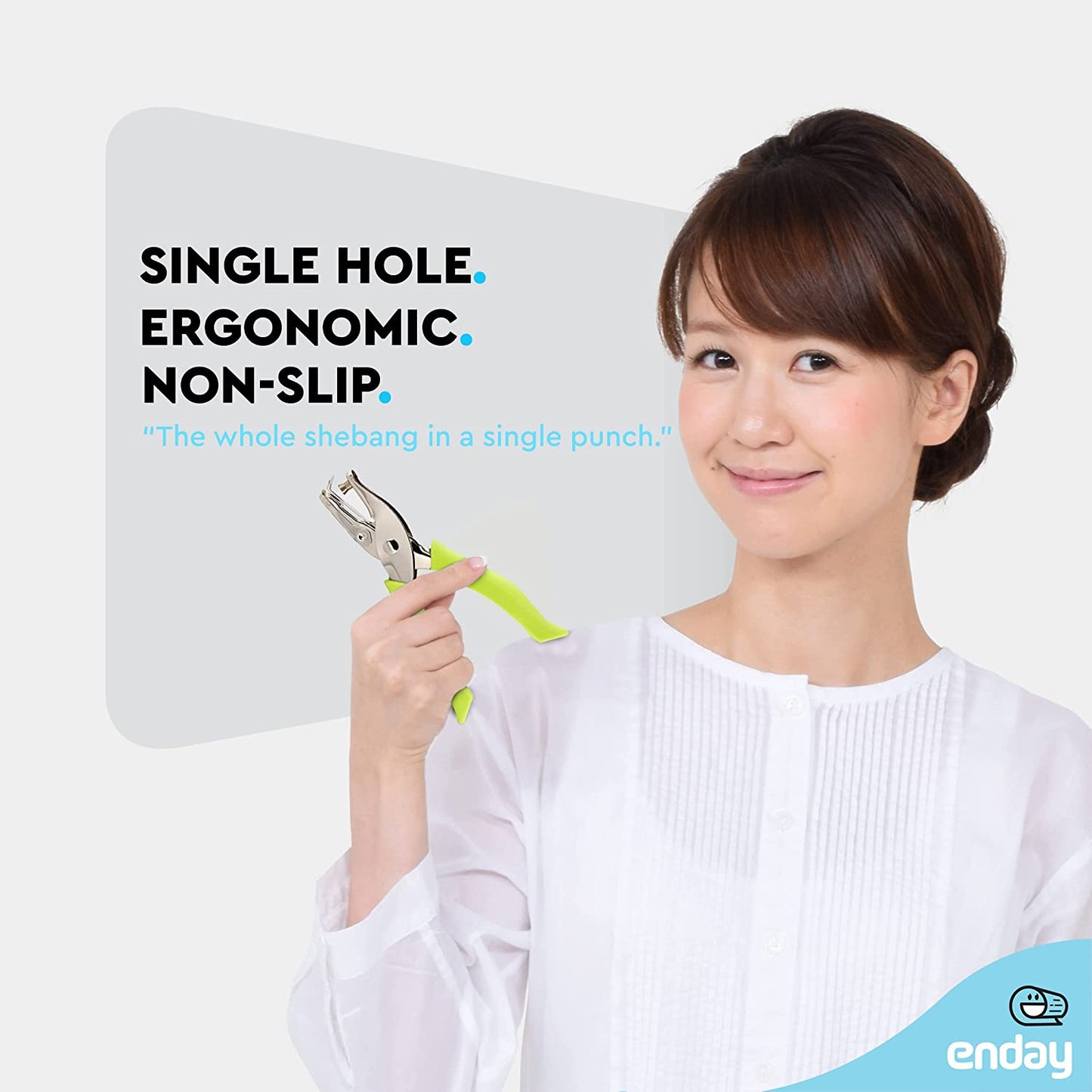 Colored Single hole puncher green