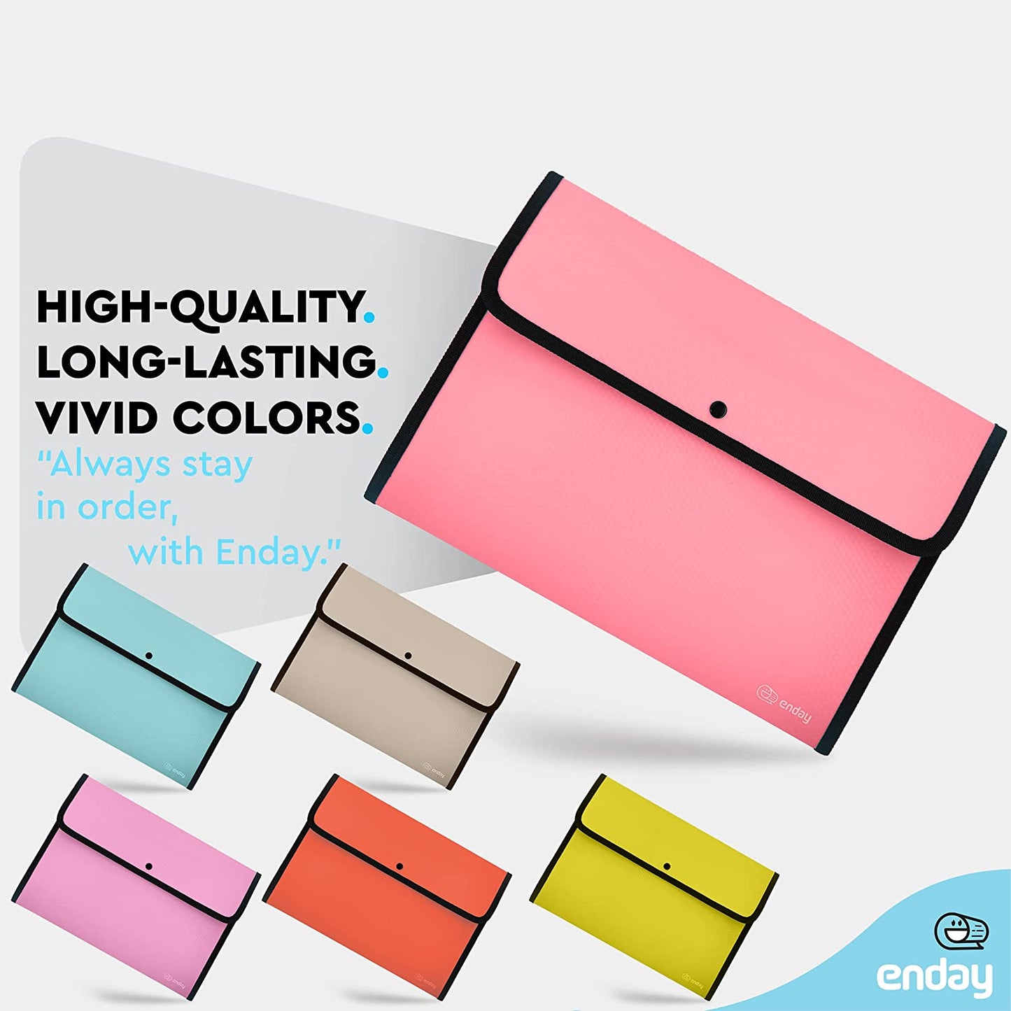Square Flap Letter Size Document Holder pink