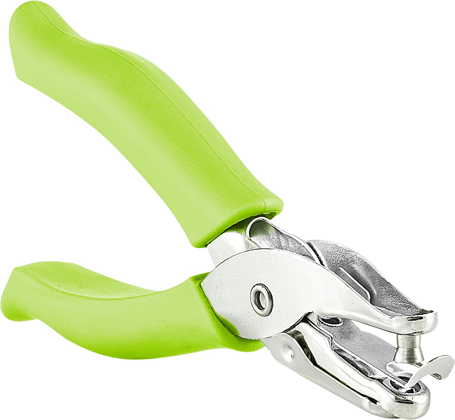 Enday Portable 3-Hole Paper Punch, Green