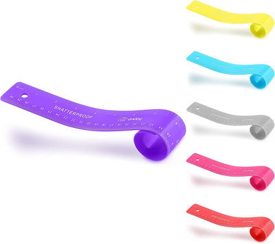 12" (30cm) Shatterproof Flexible Ruler purple