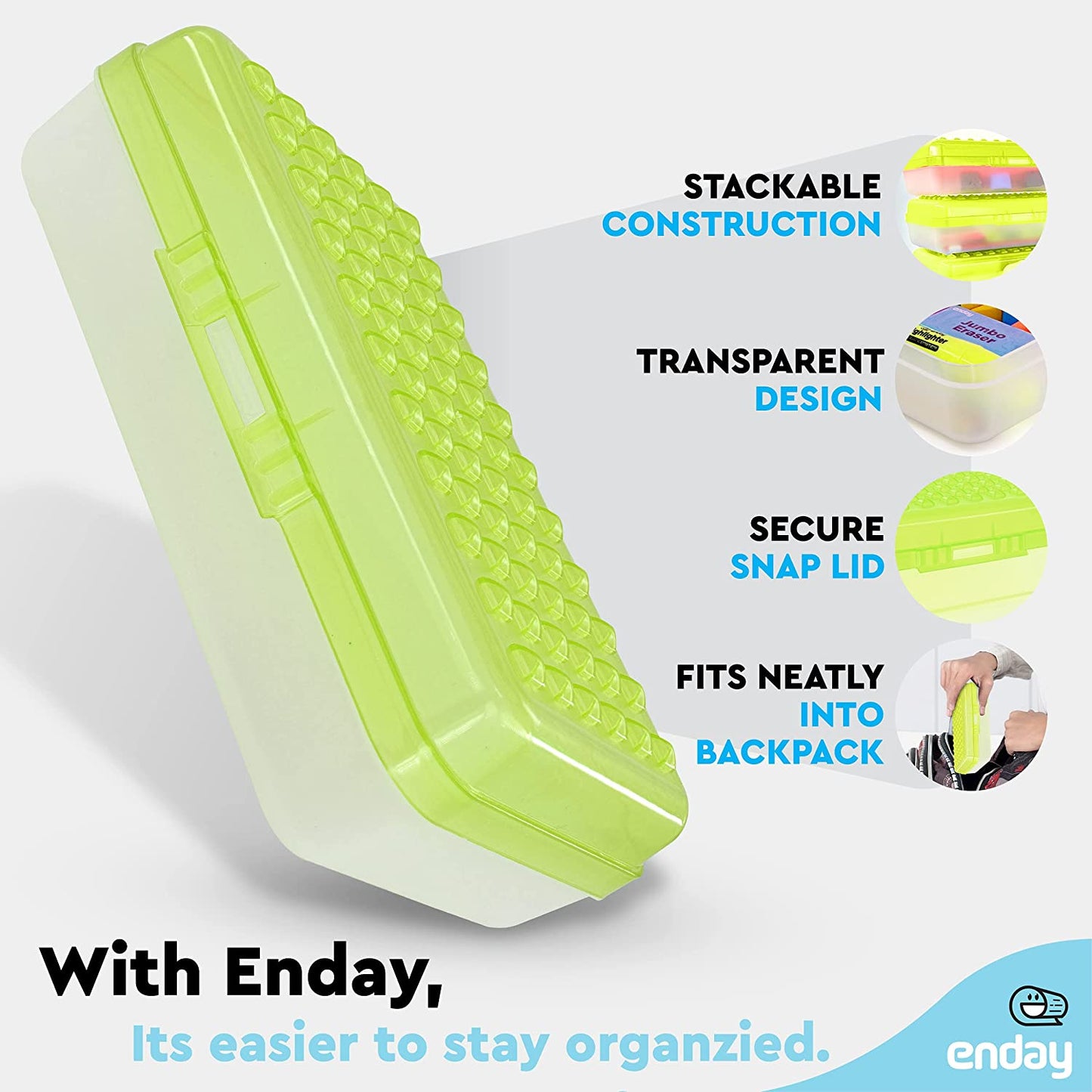 Assorted color Dots Pencil Case green