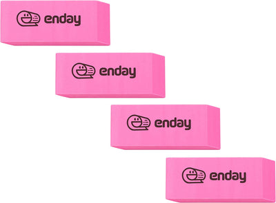 Soft bevel eraser pink 4PK