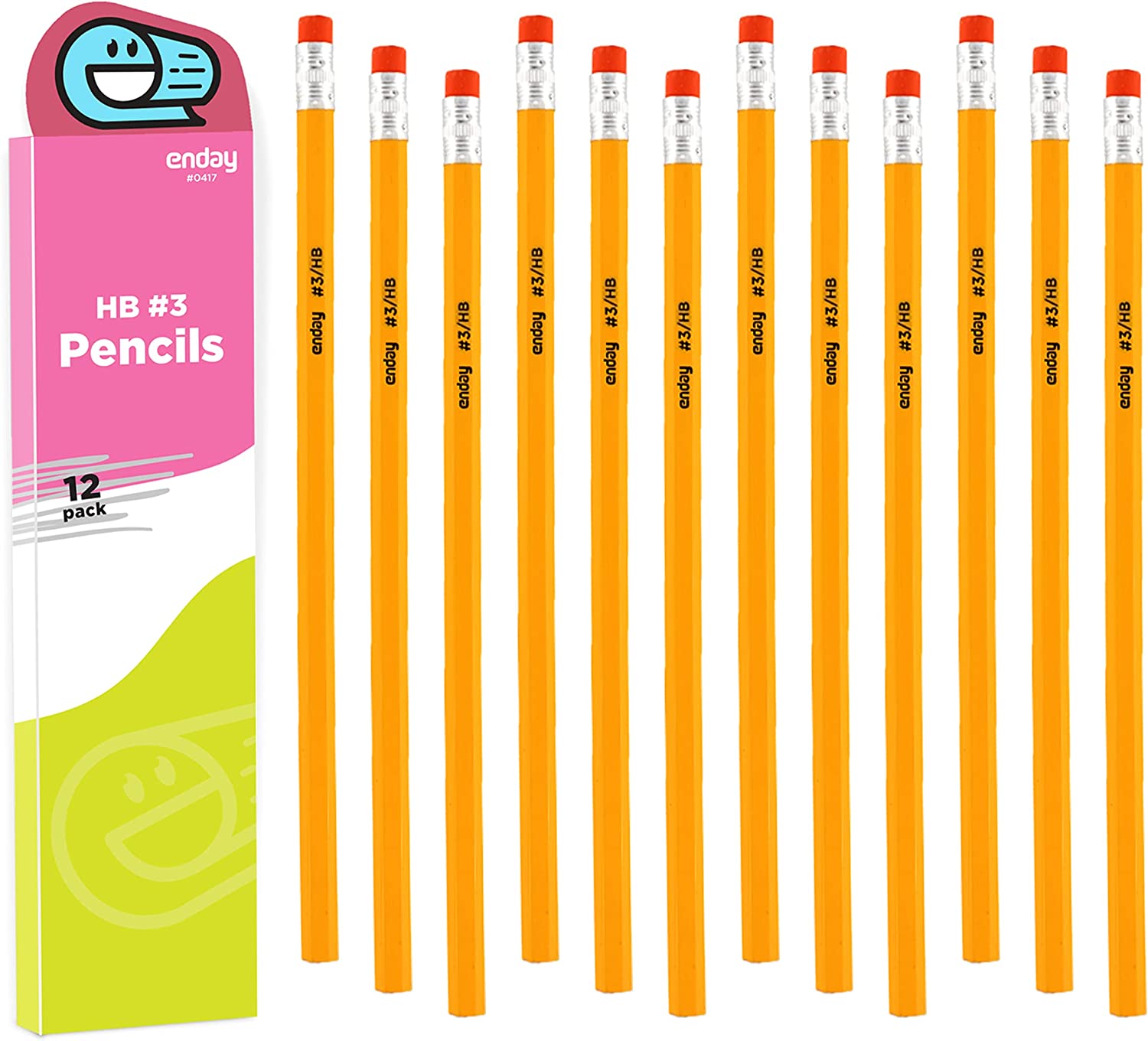 Generals Hexagonal Drawing Pencils, B Thin Tip, Blue, Pack of 12