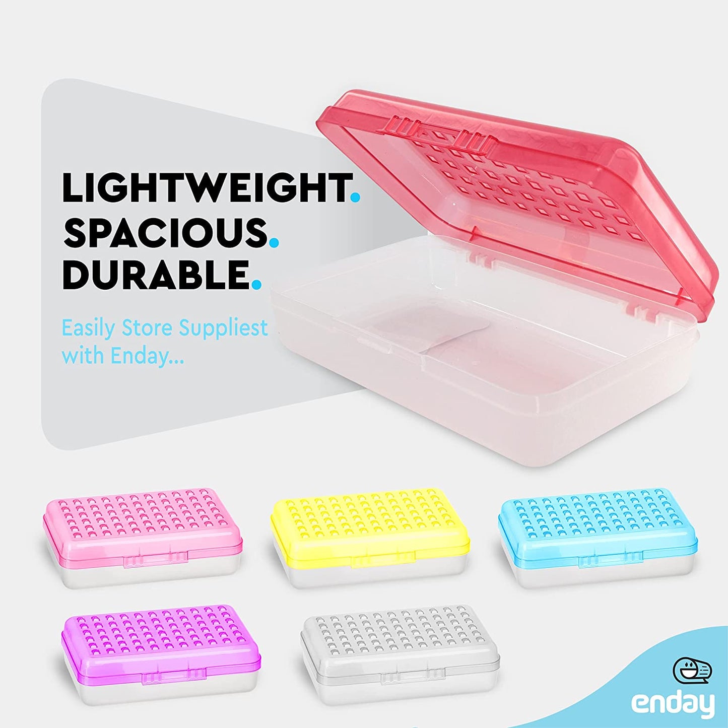 Assorted color Dots Pencil Case red