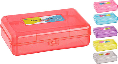 Glitter Bright Color Multipurpose Utility Box red
