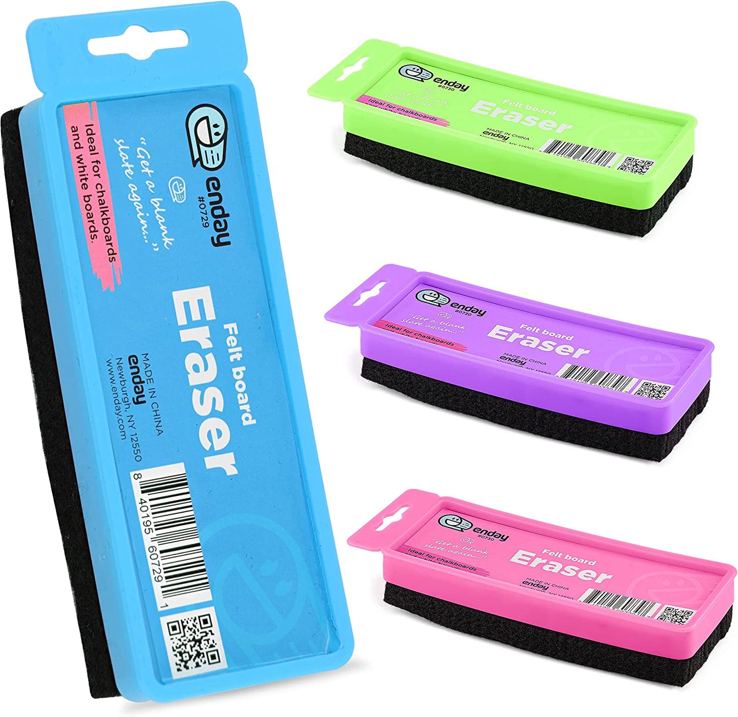 Felt Chalkboard/Whiteboard Eraser w/ Hanger - Blue