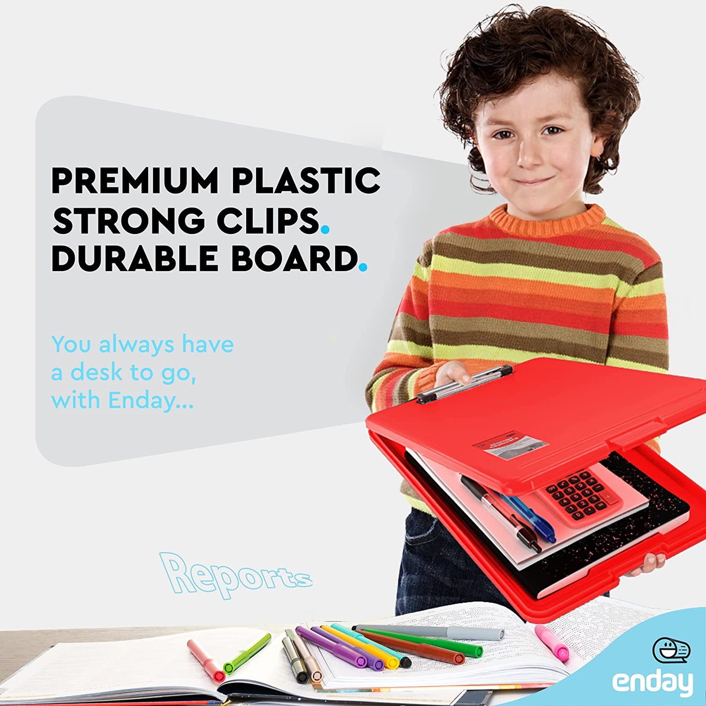 Clipboard Storage Case red