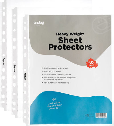 Heavy Weight Top Loading Sheet Protectors (50/Pack)