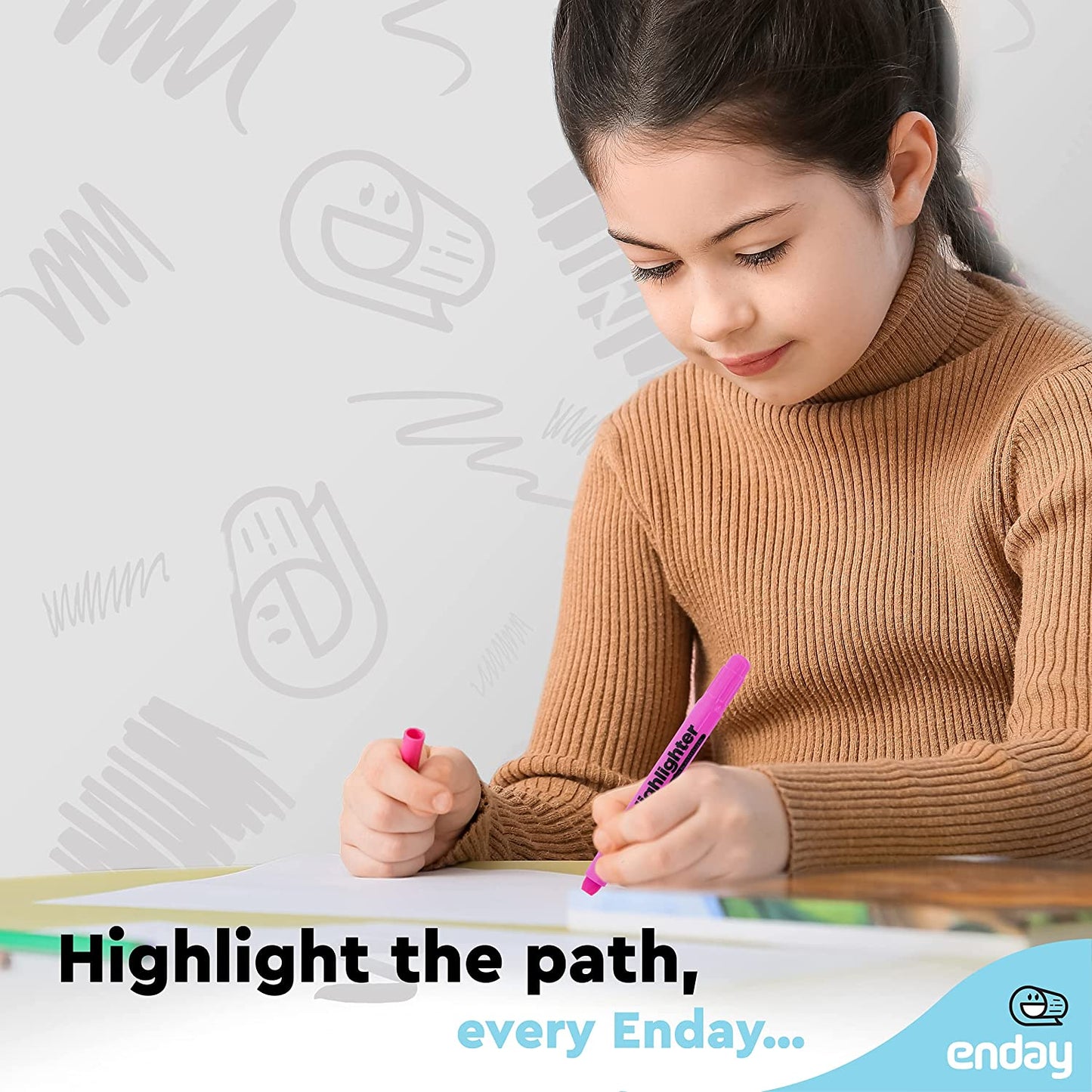 Fluorescent Gel Highlighter (3/Pack)