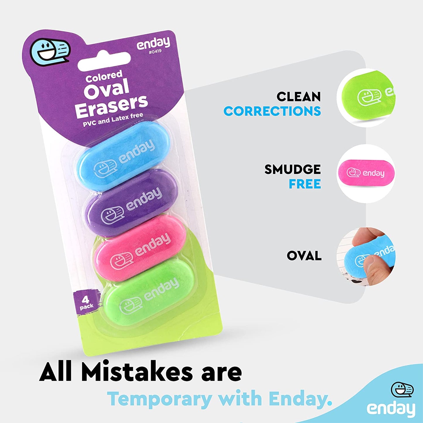 Bright Color Oval 4pack