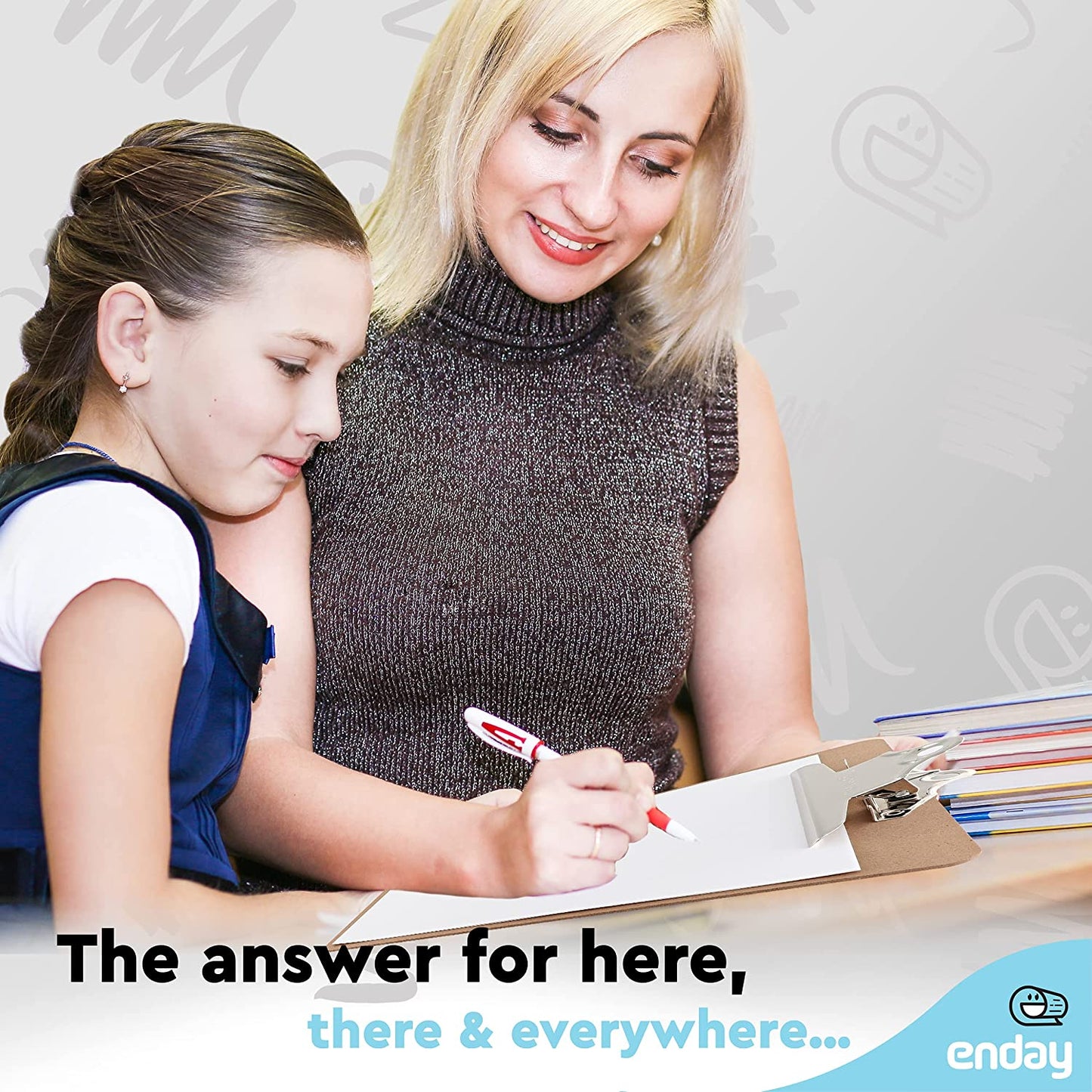 Standard Size Hardboard Clipboard with Sturdy Spring Clip 13" x 8.85" and Fit Over 100 Sheets of Paper