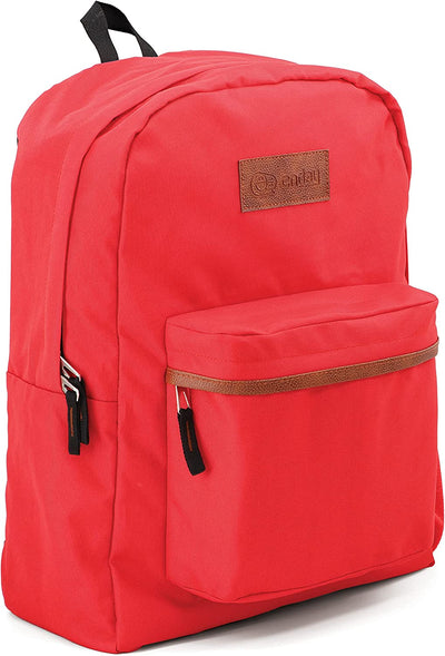 Adjustable Shoulder Strap Backpack - Red