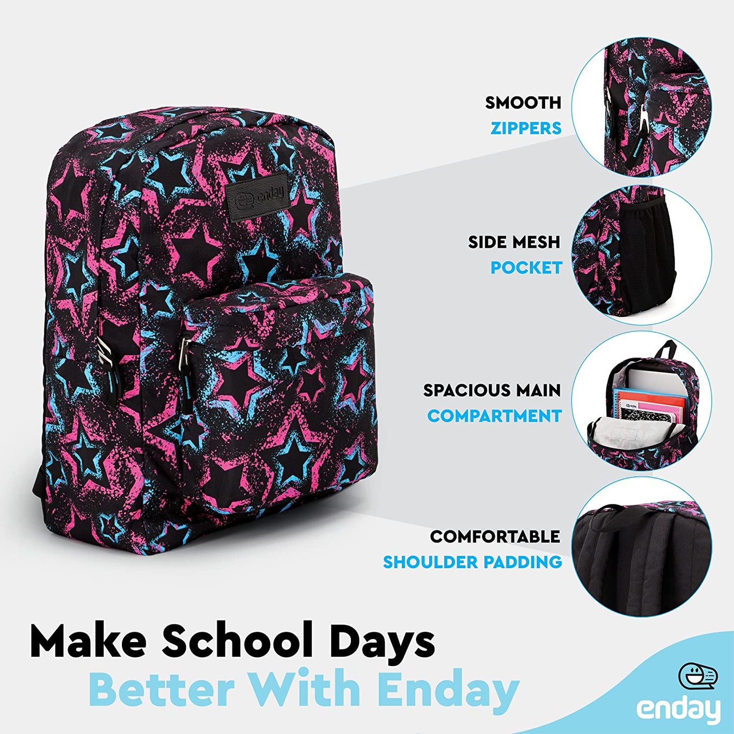 Adjustable Shoulder Strap Backpack - Designed