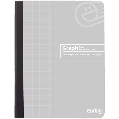 Composition Notebooks Graph Ruled - Grey