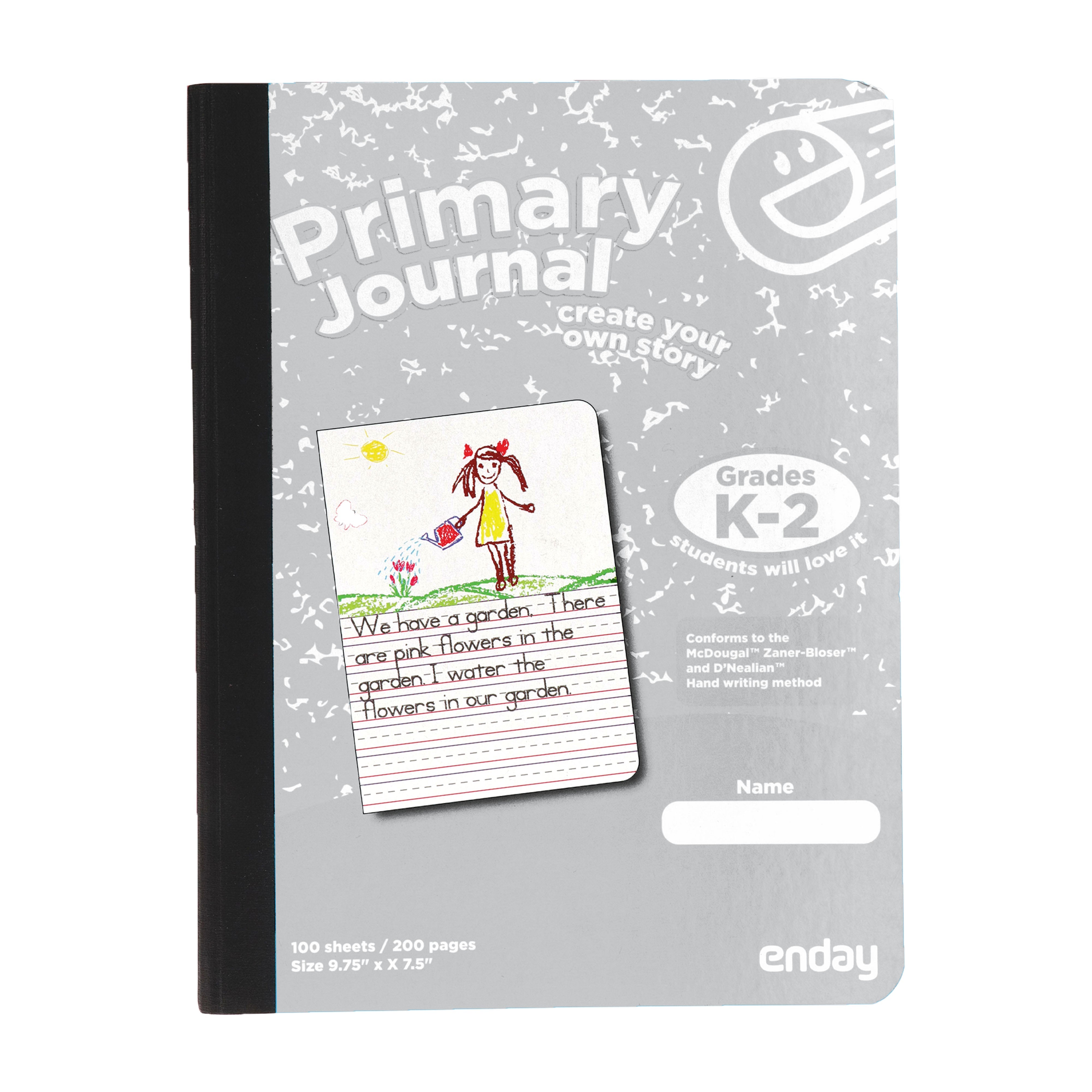 Primary Journal, Hardcover, Grades K-2, 100 Sheets, 9.75 x 7.5