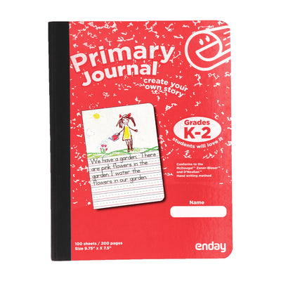 Primary Journal Notebooks - Red