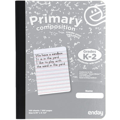 Primary Composition Notebook - Grey