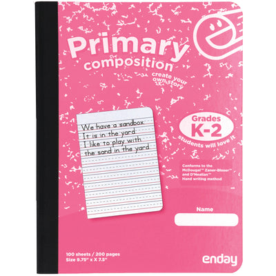Primary Composition Notebook - Pink
