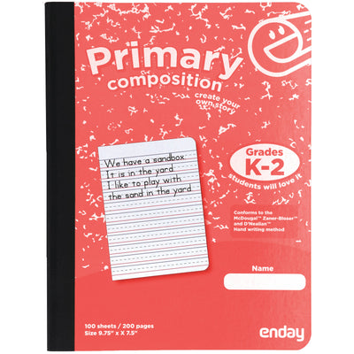 Primary Composition Notebook - Red