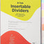 Binder Dividers With Insertable Color Tabs