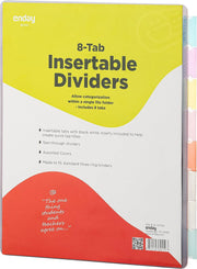 Binder Dividers With Insertable Color Tabs