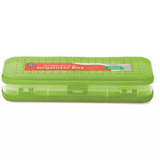 Pencil Case 8" Bright Color Double Deck Organizer Box
