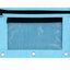 Double Zipper 3-Ring Pencil Pouch With Mesh Window