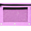 Double Zipper 3-Ring Pencil Pouch With Mesh Window