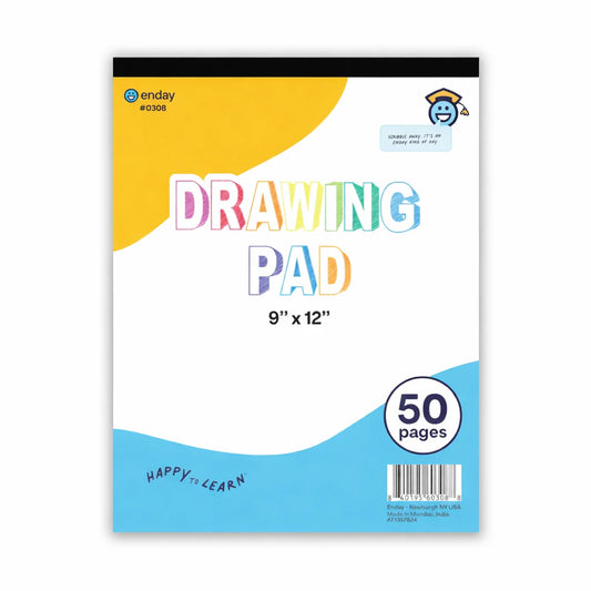 Drawing Pad 9" x 12" Sketch Pad 50 Sheets