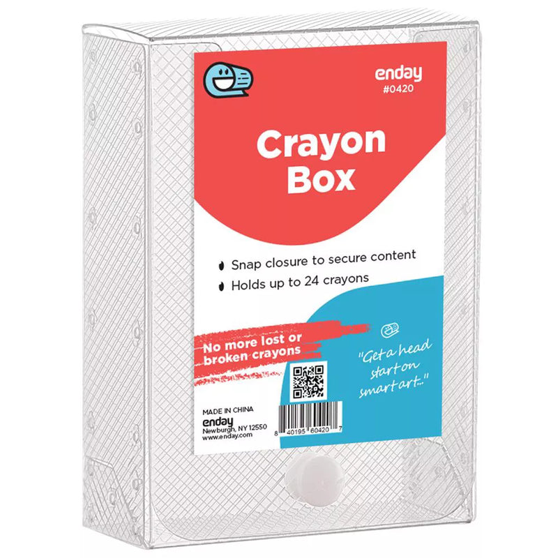 Clear Plastic Crayon Box