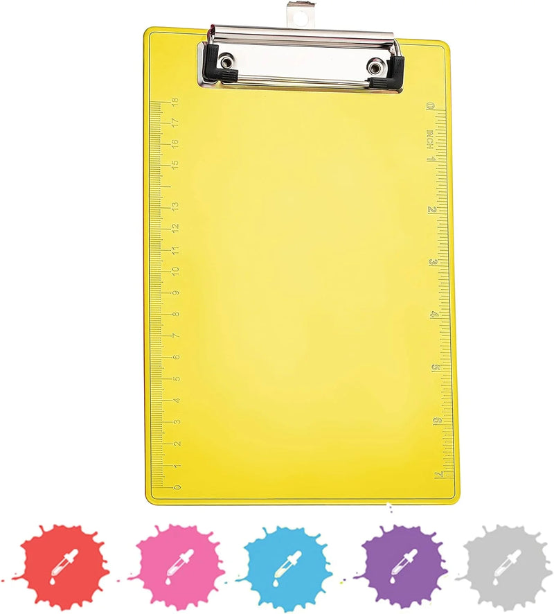 Standard Size Plastic Clipboard With Low Profile Clip