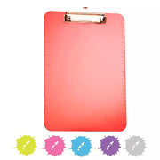 Memo Size Plastic Clipboard With Low Profile Clip
