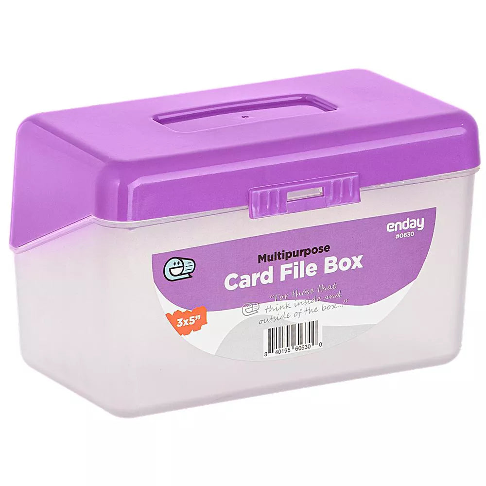 3" X 5" Index Card File Box