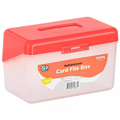 3" X 5" Index Card File Box