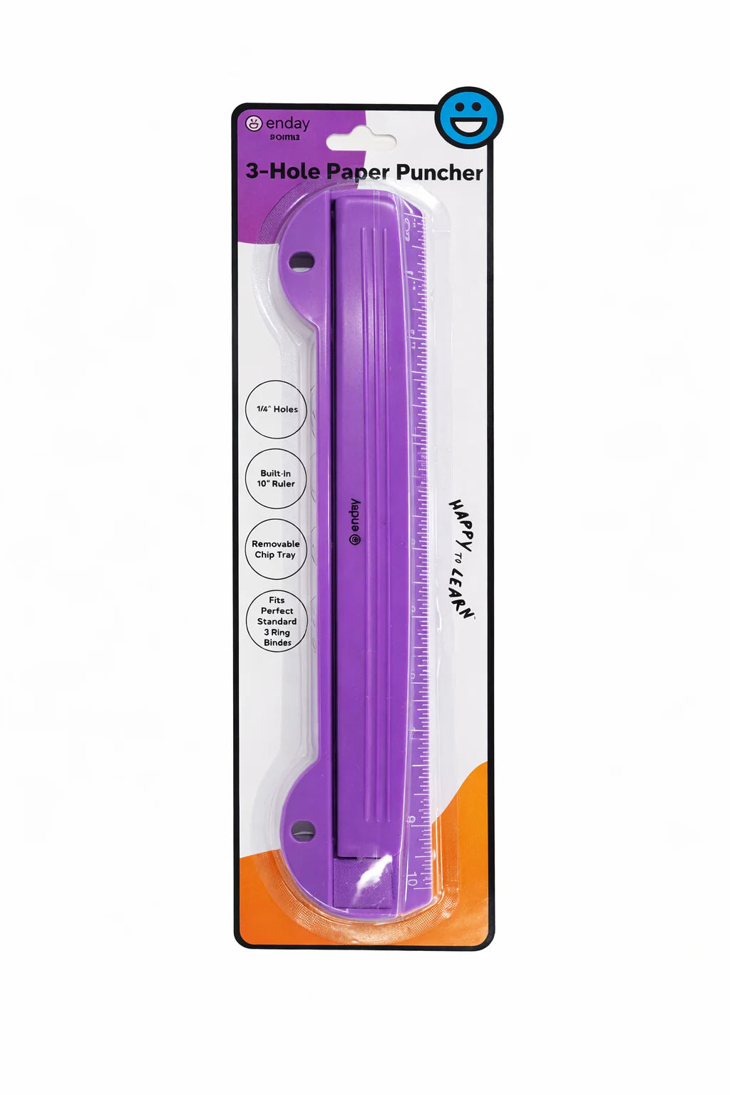 Portable 3-Hole Paper Punch