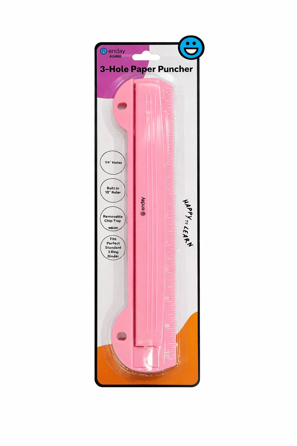 Portable 3-Hole Paper Punch