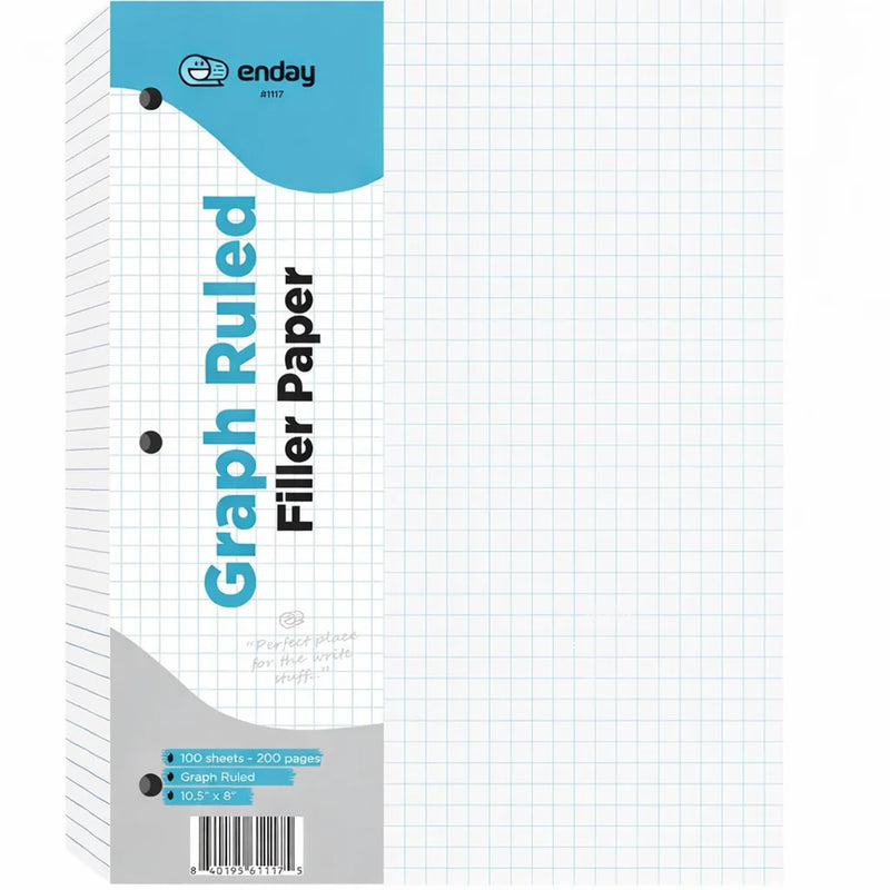 Filler Paper 4-1" Quad-Ruled Ct.
