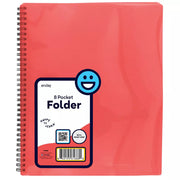 8 Pocket Poly Folder With View
