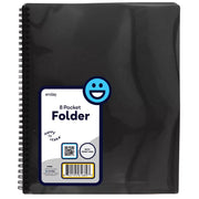 8 Pocket Poly Folder With View